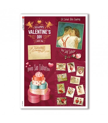 HOLIDAY-0096. Papel de Arroz festividad para decoupage.