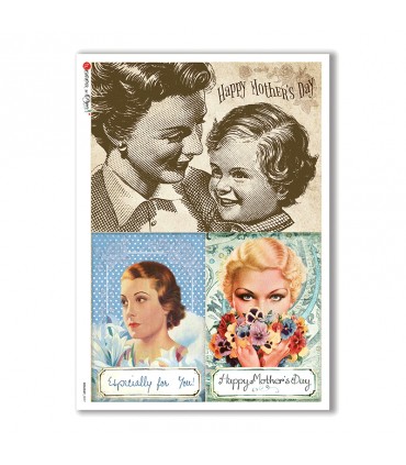 HOLIDAY-0097. Carta di riso festività per decoupage.