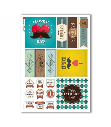 HOLIDAY-0098. Carta di riso festività per decoupage.