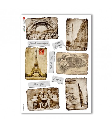 OLD-PHOTOS-0086. Carta di riso vittoriana per decoupage.