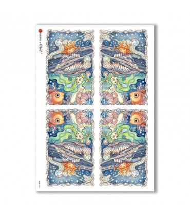 TALES-0037. Carta di riso fiabe per decoupage.