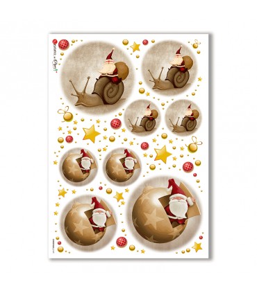 CHRISTMAS-0149. Christmas Rice Paper for decoupage.