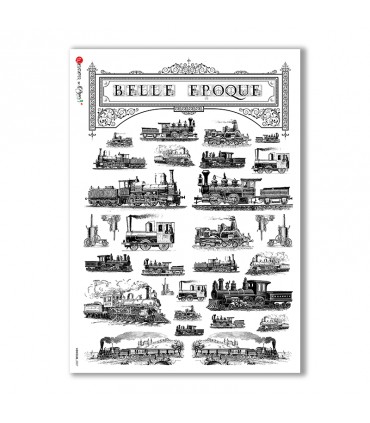 VEHICLES-0027. Carta di riso veicoli per decoupage.