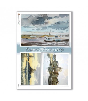 VIEWS-0149. Landscape Rice paper  for the decoupage.