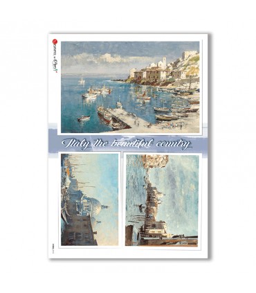 VIEWS-0151. Papel de Arroz paisajes para decoupage.