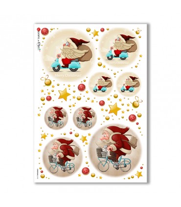 CHRISTMAS-0152. Papel de Arroz Navidad para decoupage.