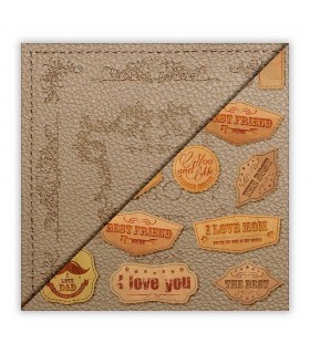 LEATHER COLLECTION. Scrapbooking collection