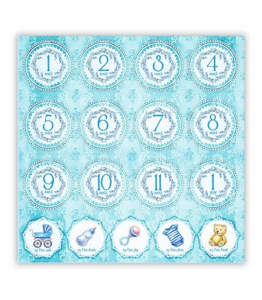 IWASBORNBLUE - 004. Scrapbooking foglio singolo