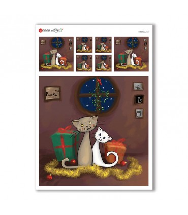 CHRISTMAS-0161. Papel de Arroz Navidad para decoupage.