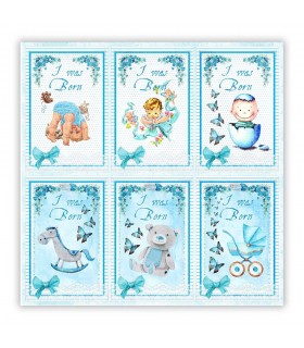 IWASBORNBLUE - 008. Scrapbooking foglio singolo