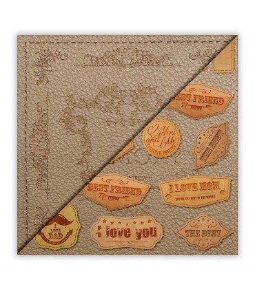 LEATHER - 003. Scrapbooking hoja única