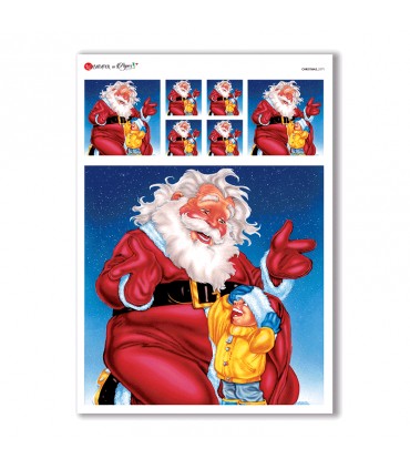 CHRISTMAS-0171. Christmas Rice Paper for decoupage.