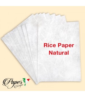 Carta di riso naturale bianca