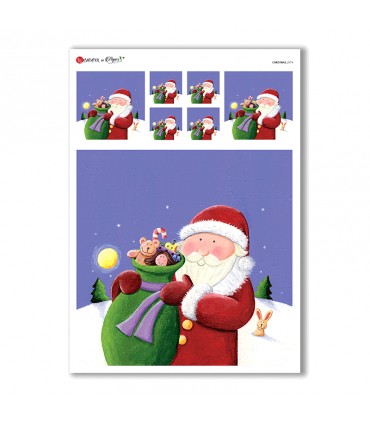 CHRISTMAS-0174. Christmas Rice Paper for decoupage.