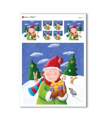 CHRISTMAS-0175. Christmas Rice Paper for decoupage.