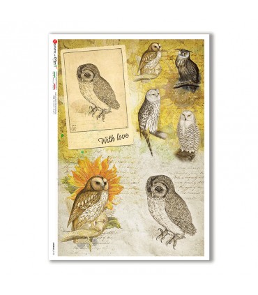 ANIMALS-0133. Animals Rice Paper for decoupage.