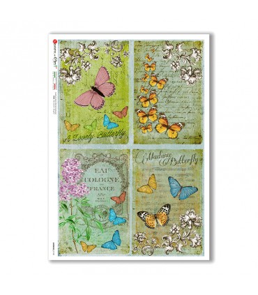 ANIMALS-0137. Animals Rice Paper for decoupage.