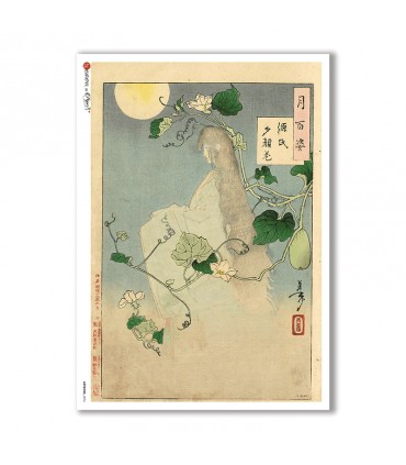 ARTWORK-0096. Papel de Arroz obras de arte para decoupage.