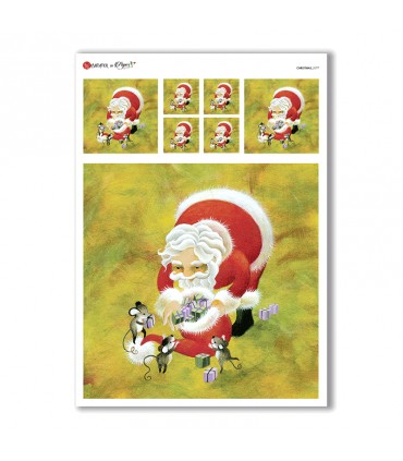 CHRISTMAS-0177. Christmas Rice Paper for decoupage.