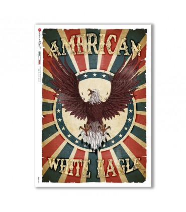 FOLK-0081. Carta di riso etniche per decoupage.