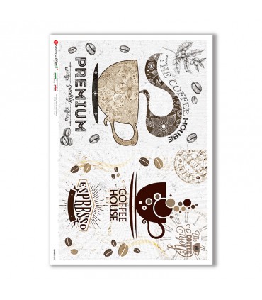 FOOD-0128. Papel de Arroz comida para decoupage.