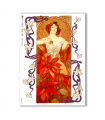 NOUVEAU-0018. Carta di riso art nouveau per decoupage.