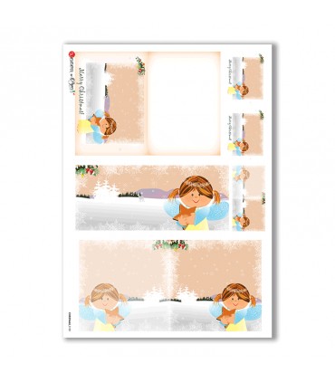 CHRISTMAS-0182. Papel de Arroz Navidad para decoupage.