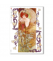 NOUVEAU-0020. Carta di riso art nouveau per decoupage.