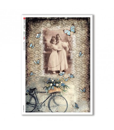 OLD-PHOTOS-0091. Victorian Rice Paper for decoupage.