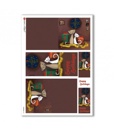 CHRISTMAS-0185. Christmas Rice Paper for decoupage.