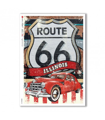 VEHICLES-0030. Vehicles Rice Paper for decoupage.