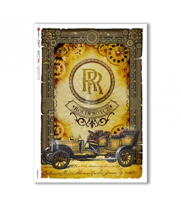 VEHICLES-0032. Carta di riso veicoli per decoupage.