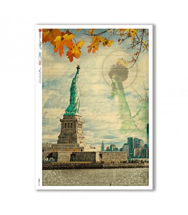 VIEWS-0155. Carta di Riso paesaggi per decoupage