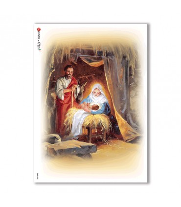 CULT-0058. Carta di riso sacra per decoupage.