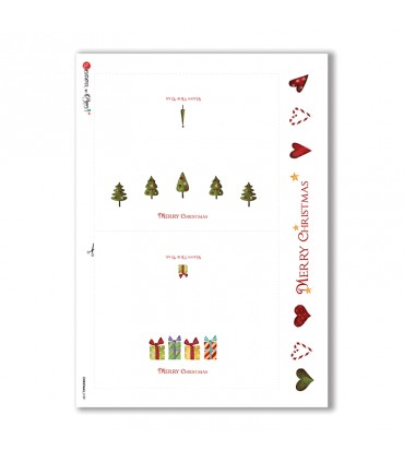 CHRISTMAS-0189. Christmas Rice Paper for decoupage.