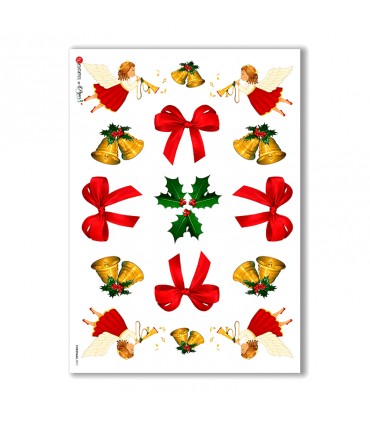 CHRISTMAS-0011. Papel de Arroz Navidad para decoupage.