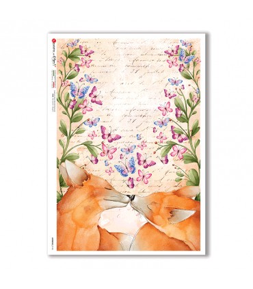 ANIMALS-0145. Animals Rice Paper for decoupage.