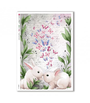 ANIMALS-0146. Carta di riso animali per decoupage.