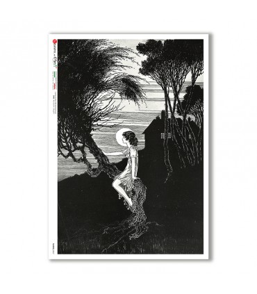 FAIRIES-0067. Carta di riso fate per decoupage.