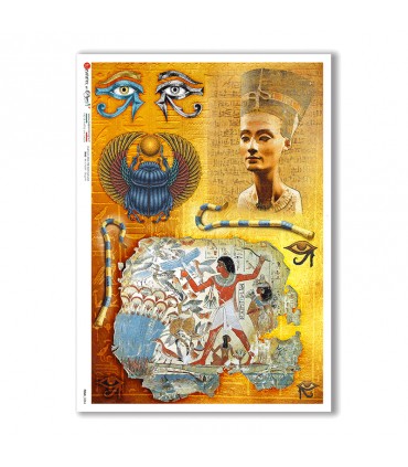 FOLK-0084. Rice Paper ethnic for decoupage.