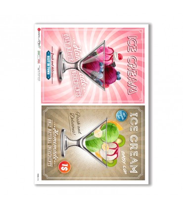 FOOD-0136. Carta di riso cucina per decoupage.