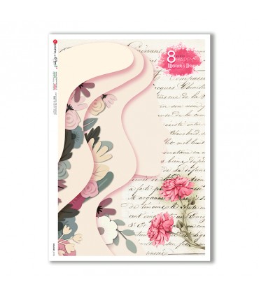 HOLIDAY-0105. Carta di riso festività per decoupage.