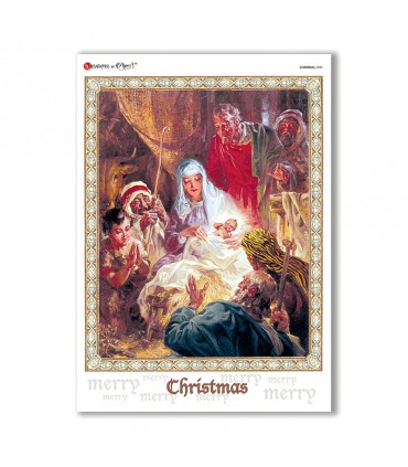 CHRISTMAS-0202. Carta di riso Natale per decoupage.