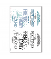 PHRASES-0031-UK. Papel de Arroz frases para decoupage.