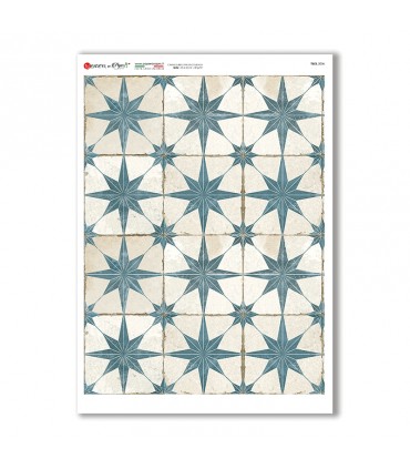 TILES-0036. Carta di riso tegole per decoupage.