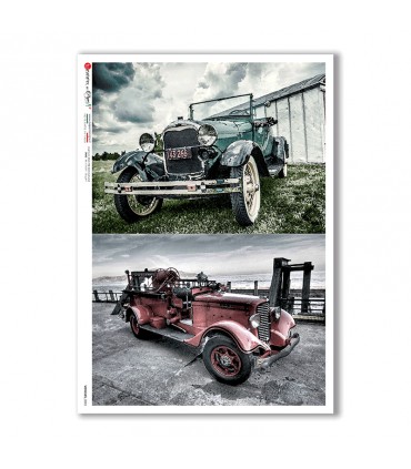 VEHICLES-0033. Vehicles Rice Paper for decoupage.