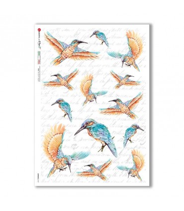 ANIMALS-0147. Animals Rice Paper for decoupage.