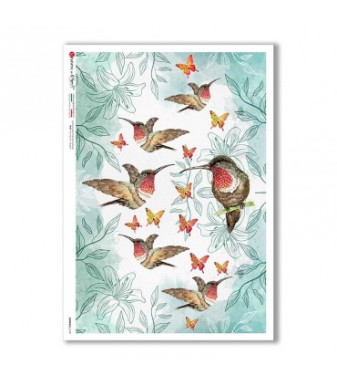 ANIMALS-0149. Animals Rice Paper for decoupage.