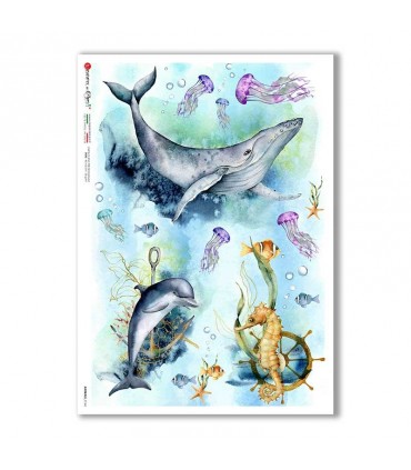 ANIMALS-0164. Carta di riso animali per decoupage.