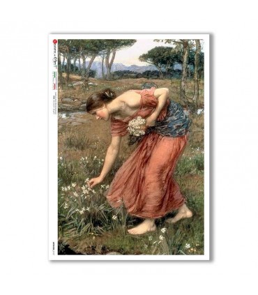 ARTWORK-0107. Papel de Arroz obras de arte para decoupage.